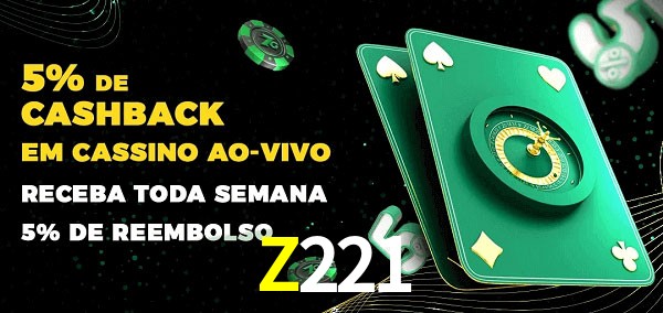 Promoções do cassino ao Vivo Z221